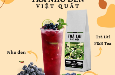 CÔNG THỨC TRÀ NHO ĐEN VIỆT QUẤT